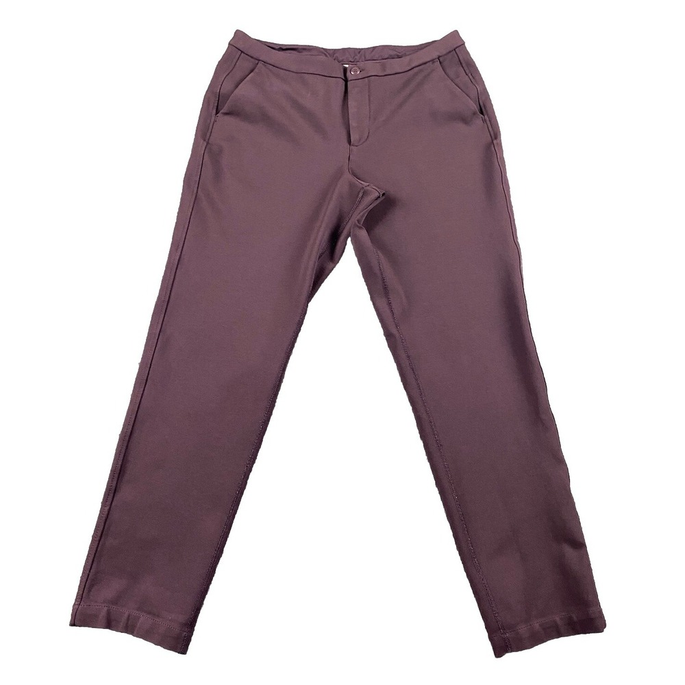 Lululemon On the Fly 7/8 Tencel Pants Plum Purple Size 8 Tapered Leg Trousers
